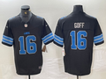 Men’s Detroit Lions Jared Goff #16 Black Vapor F.U.S.E. Limited Jersey