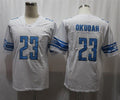 Men’s Detroit Lions Jeff Okudah #23 White Jersey