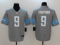 Men’s Detroit Lions Matthew Stafford #9 Gray Jersey