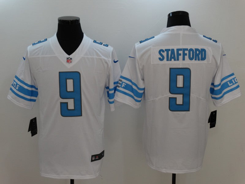 Men’s Detroit Lions Matthew Stafford #9 White Jersey
