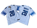 Men’s Detroit Lions Retired Player #20 Barry Sanders Nike White F.U.S.E. Vapor Limited Jersey