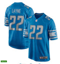 Mens Detroit Lions Retired Player #22 Bobby Layne Nike Blue Vapor Untouchable Limited Jersey