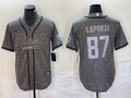 Men’s Detroit Lions Sam LaPorta #87 Gray Jersey Joint Edition