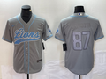 Men’s Detroit Lions Sam LaPorta #87 Gray Jersey Joint Edition