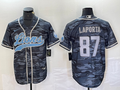 Men’s Detroit Lions Sam LaPorta #87 Grey Camouflage Jersey Joint Edition