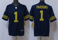Mens Green Bay Packers #1 Micah Parsons Nike Navy The 1923 Classic Game Jersey