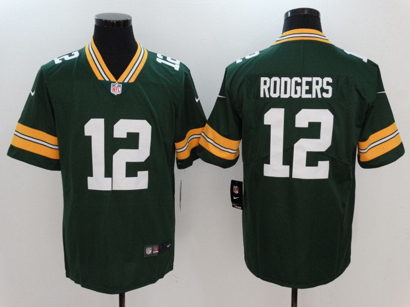 Men’s Green Bay Packers #12 Aaron Rodgers Player Nike Green Game Football Jersey