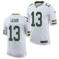 Mens Green Bay Packers #13 Allen Lazard Nike White Vapor Limited Jersey