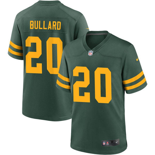 Mens Green Bay Packers #20 Javon Bullard Nike Green Alternate Retro 1950s Throwback Jersey