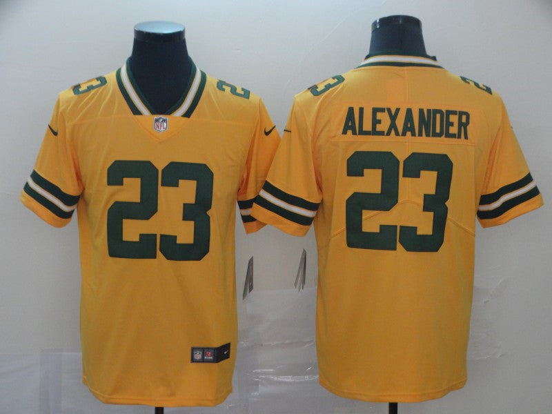 Men’s Green Bay Packers #23 Jaire Alexander Nike Gold Inverted Game Jersey
