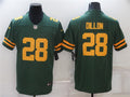 Mens Green Bay Packers #28 A.J. Dillon Nike 2021 Green Alternate Retro 1950s Throwback Uniforms Jersey