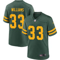 Mens Green Bay Packers #33 Evan Williams Nike Green Alternate Retro 1950s Throwback Jersey