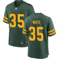 Mens Green Bay Packers #35 Jalen White Nike Green Alternate Retro 1950s Throwback Limited Jersey