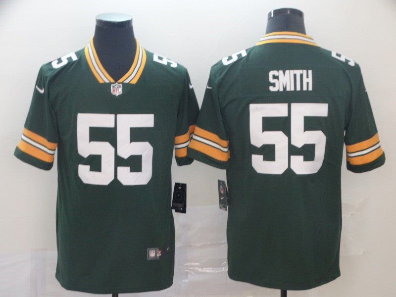 Men’s Green Bay Packers #55 Za’Darius Smith Nike Green Game Football Jersey