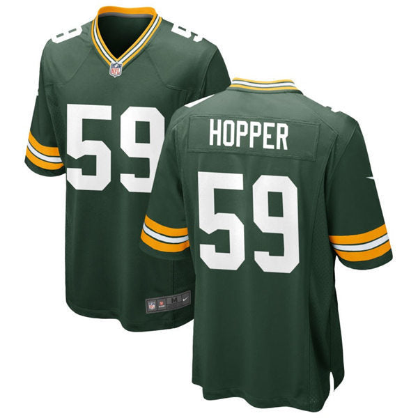 Mens Green Bay Packers #59 Ty’Ron Hopper Nike Green Vapor Limited Player Jersey
