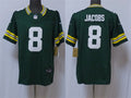 Mens Green Bay Packers #8 Josh Jacobs Nike Green F.U.S.E. Vapor Limited Jersey