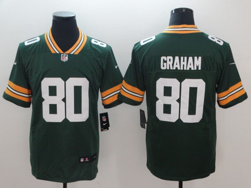 Men’s Green Bay Packers #80 Jimmy Graham Nike Green Vapor Untouchable Limited Jersey