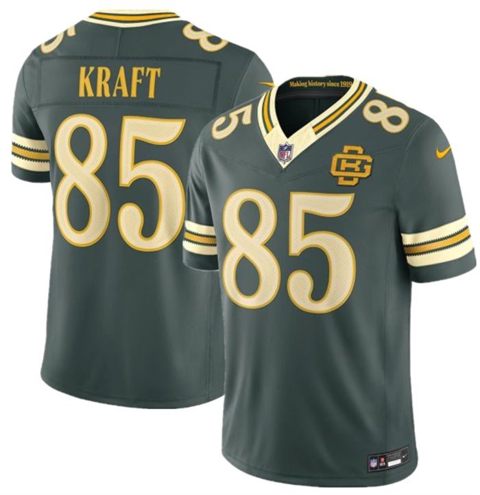 Men’s Green Bay Packers #85 Tucker Kraft Dark Green 2026 F.U.S.E. Rivalries Collection Limited Stitched Football Jersey