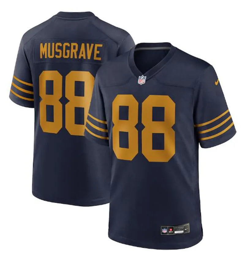 Mens Green Bay Packers #88 Luke Musgrave Nike Navy The 1923 Classic Game Jersey