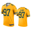 Men’s Green Bay Packers #97 Kenny Clark Nike Gold Inverted Limited Jersey