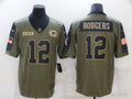 Men’s Green Bay Packers Aaron Rodgers #12 Brown Jersey