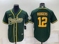 Men’s Green Bay Packers Aaron Rodgers #12 Green Jersey Joint Edition