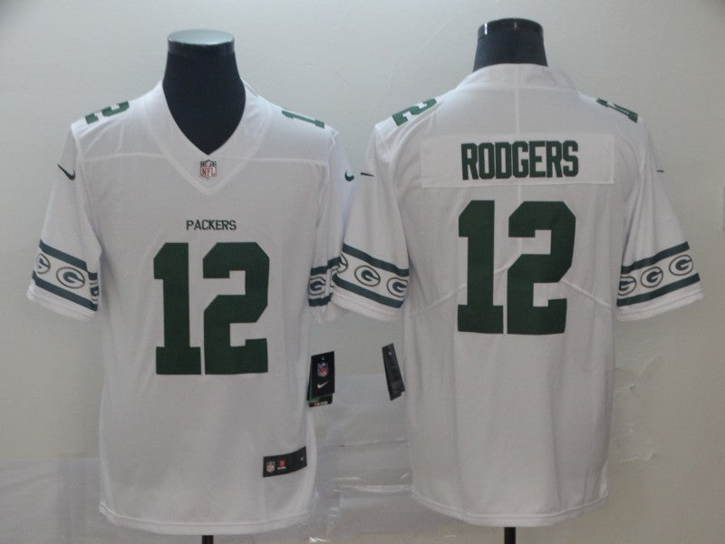 Men’s Green Bay Packers Aaron Rodgers #12 White Jersey