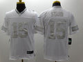 Men’s Green Bay Packers Bart Starr #15 White Jersey