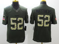 Men’s Green Bay Packers Clay Matthews #52 Army Green Jersey