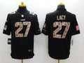 Men’s Green Bay Packers Eddie Lacy #27 Black Jersey