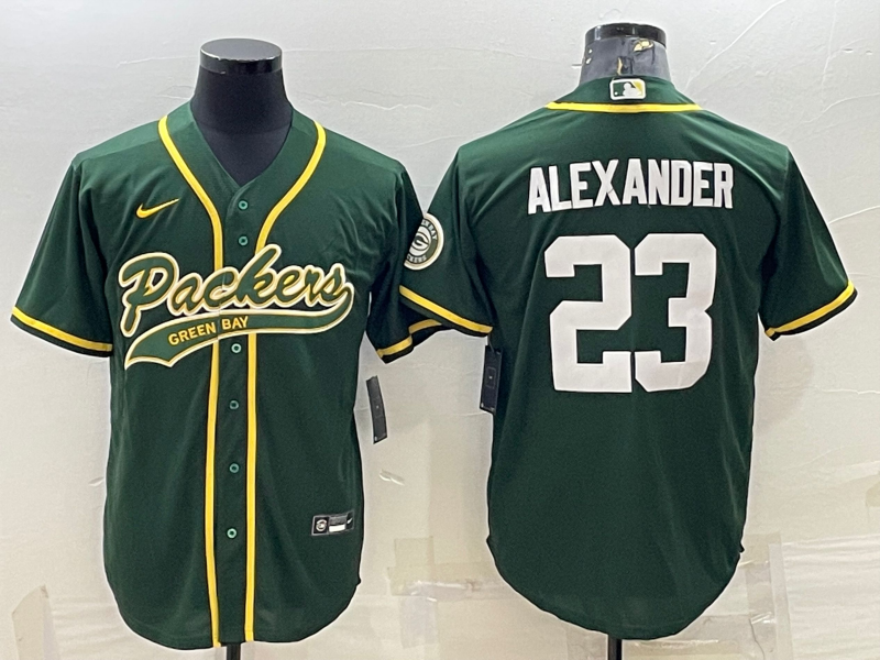 Men’s Green Bay Packers Jaire Alexander #23 Green Jersey Joint Edition