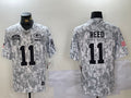 Men’s Green Bay Packers Jayden Reed #11 Arctic Camo 2024 Salute to Service Limited Jersey