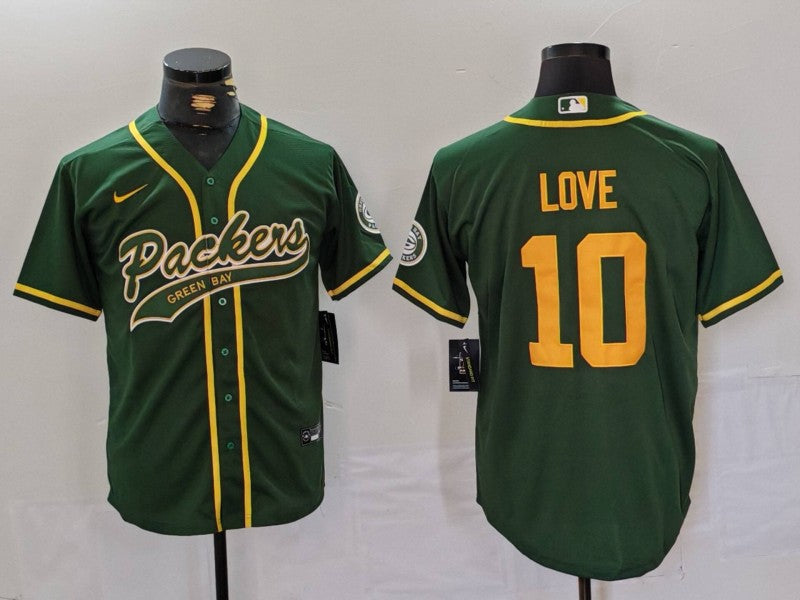 Men’s Green Bay Packers Jordan Love #10 Green Jersey