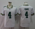 Mens Green Bay Packers Retired Player #4 Brett Favre Player Nike White Game Football Jersey