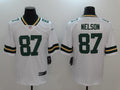 Mens Green Bay Packers Retired Player #87 Jordy Nelson Player Nike White Game Football Jersey