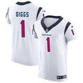 Men’s Houston Texans #1 Stefon Diggs Nike White Vapor Limited Player Jersey