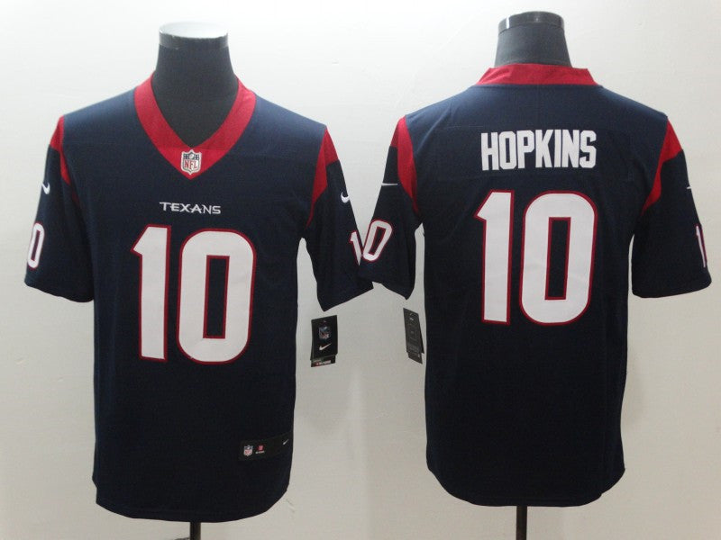 Men’s Houston Texans #10 DeAndre Hopkins Nike Navy Vapor Limited Jersey