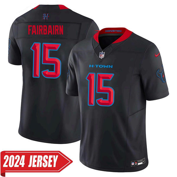 Men’s Houston Texans #15 Ka’imi Fairbairn Nike Navy Red 2nd Alternate H-Town F.U.S.E. Limited Player Jersey