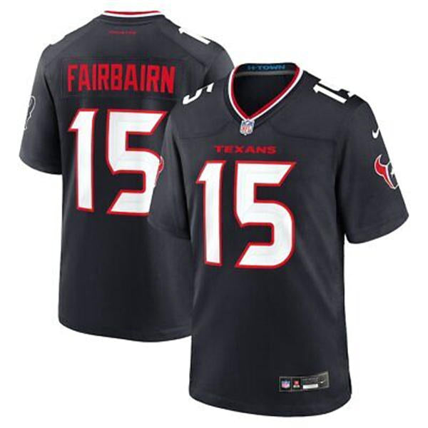 Men’s Houston Texans #15 Ka’imi Fairbairn Nike Navy White Alternate F.U.S.E. Limited Player Jersey