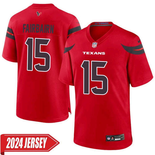 Men’s Houston Texans #15 Ka’imi Fairbairn Nike Red Alternate F.U.S.E. Limited Player Jersey