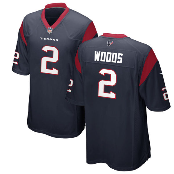 Men’s Houston Texans #2 Robert Woods Nike Navy Vapor Limited Player Jersey