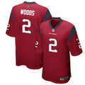 Men’s Houston Texans #2 Robert Woods Nike Red Alternate Vapor Limited Player Jersey
