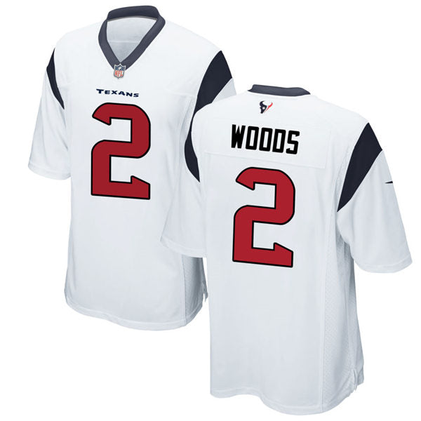 Men’s Houston Texans #2 Robert Woods Nike White Vapor Limited Player Jersey