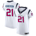 Men’s Houston Texans #21 C. J. Henderson Nike White Vapor Limited Player Jersey