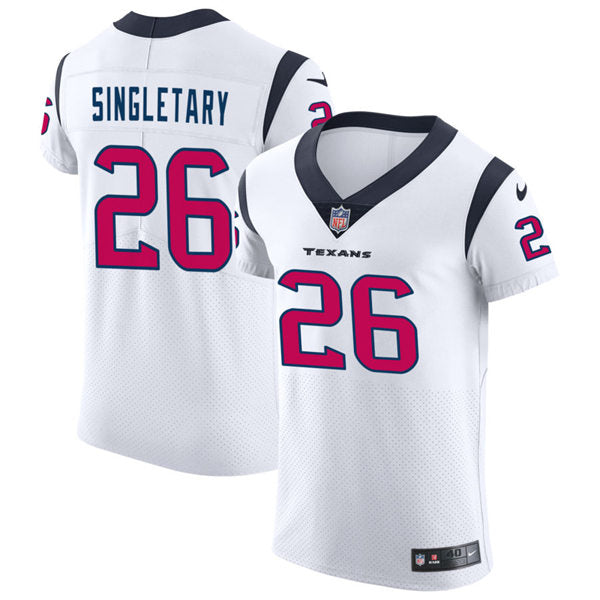 Men’s Houston Texans #26 Devin Singletary Nike White Vapor Limited Player Jersey