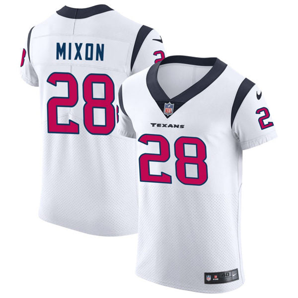 Men’s Houston Texans #28 Joe Mixon Nike White Vapor Limited Player Jersey