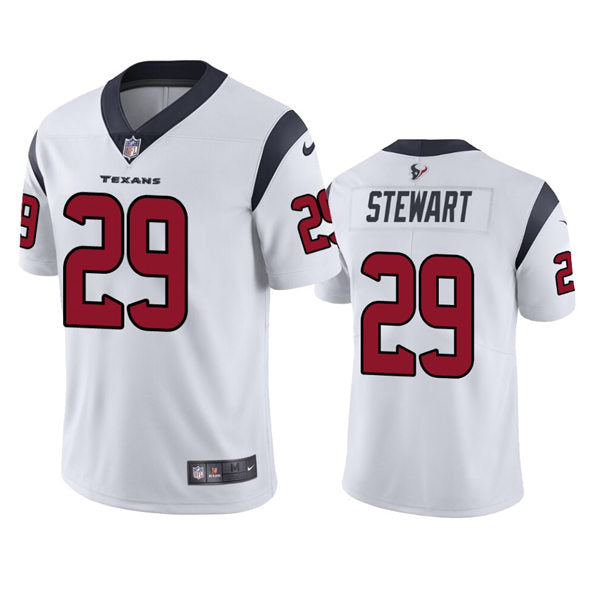 Men’s Houston Texans #29 M.J. Stewart Nike White Vapor Limited Player Jersey