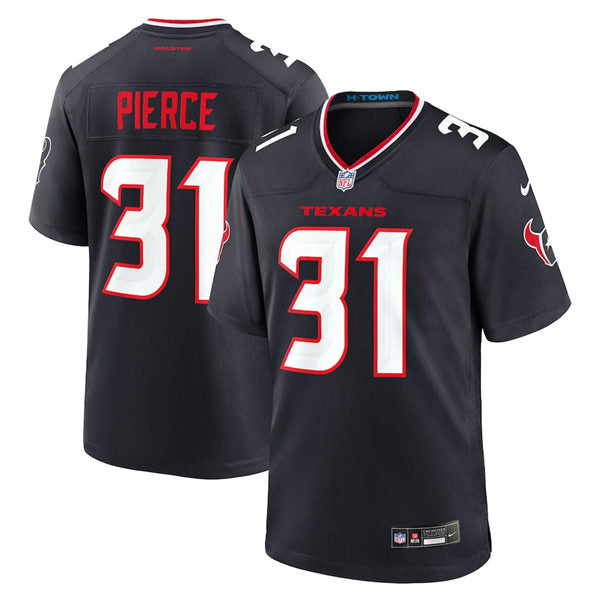 Men’s Houston Texans #31 Dameon Pierce Nike 2024 Navy Alternate F.U.S.E. Limited Player Jersey