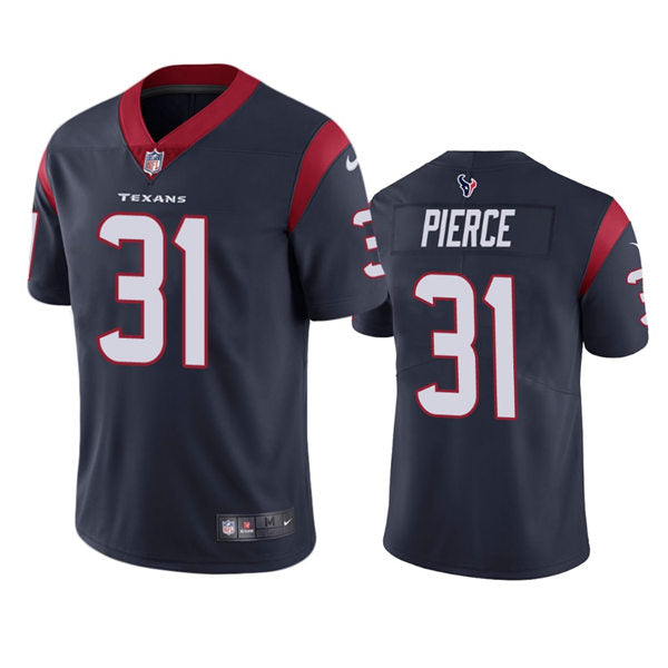 Men’s Houston Texans #31 Dameon Pierce Nike Navy Vapor Limited Player Jersey