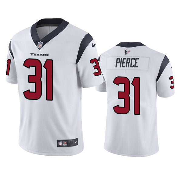 Men’s Houston Texans #31 Dameon Pierce Nike White Vapor Limited Player Jersey